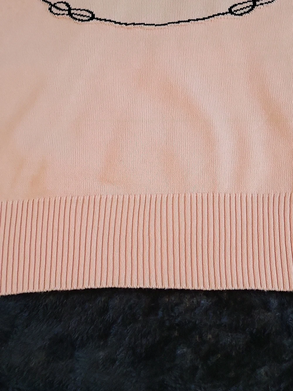 Prada Pink Logo Short-Sleeve Knit Top 20 Across 21 Up & down - Picture 6 of 12